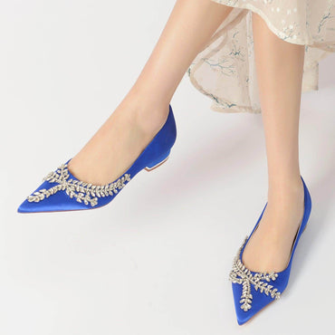Flat Heel 2.5cm Silk-Like Shoes CK0276 - COCOMELODY