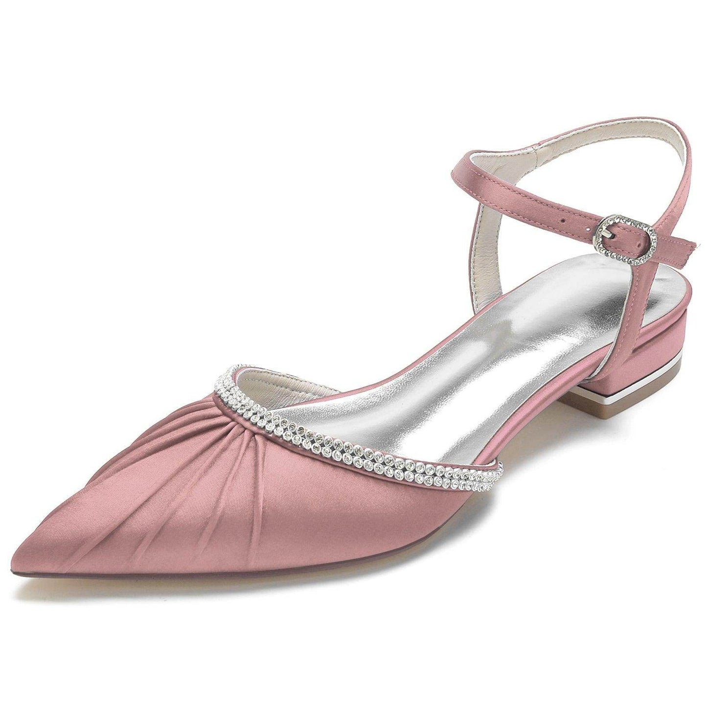 Flat Heel 2.5cm Silk-Like Shoes CK0277 - COCOMELODY