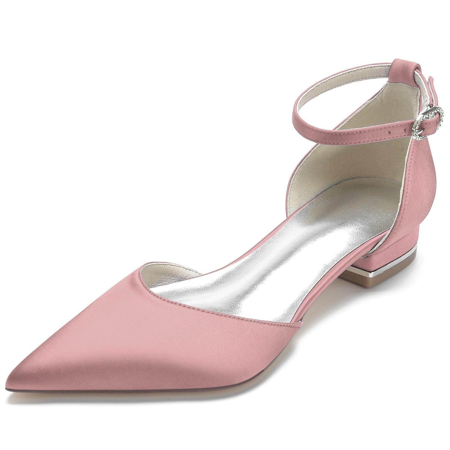 Flat Heel 2.5cm Silk-Like Lace Shoes CK0278 - COCOMELODY