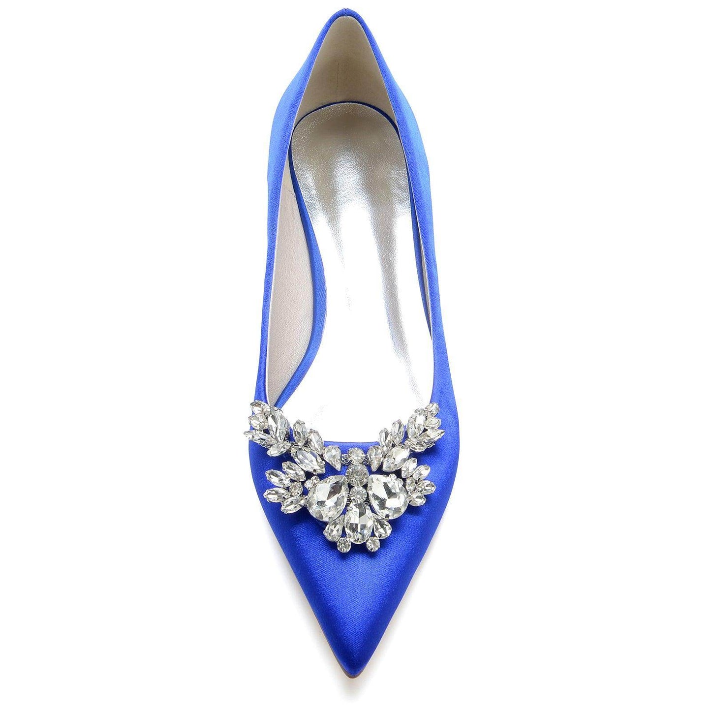 White Satin Pointy Shoes CK0279 - COCOMELODY