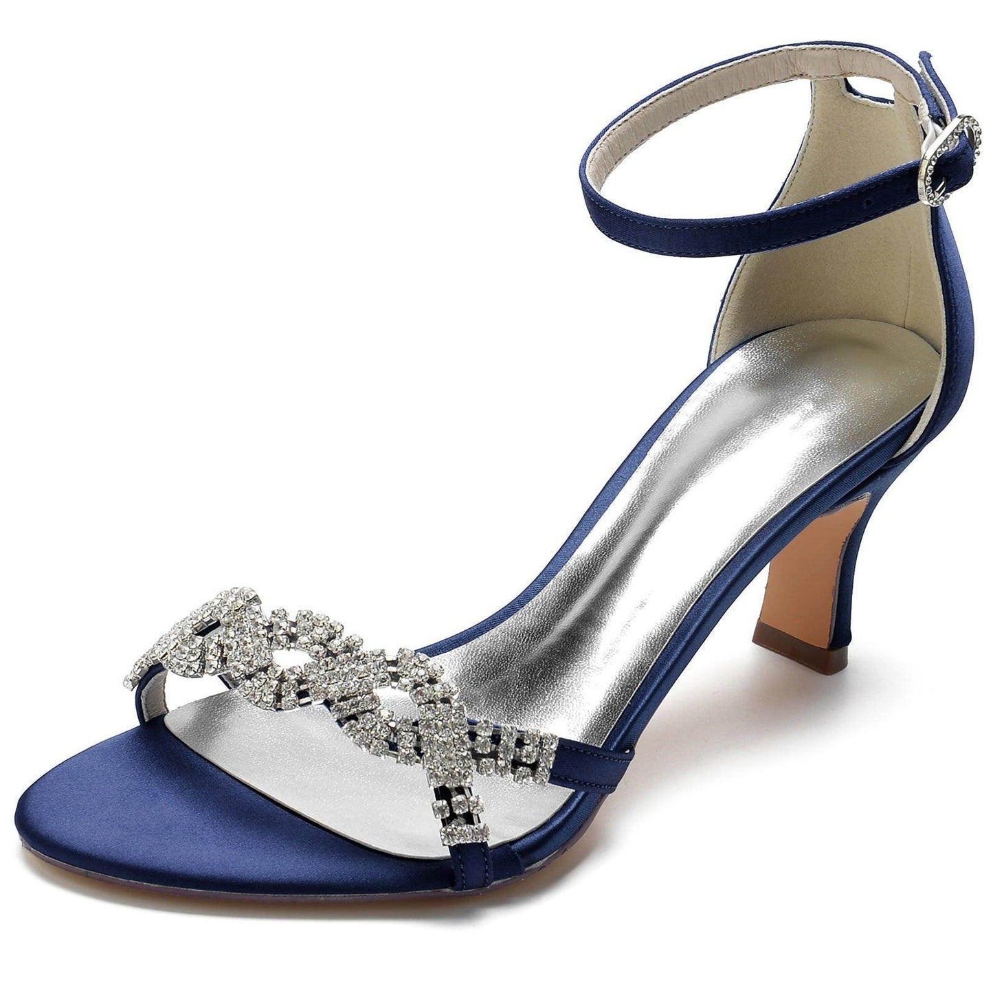 Chunky Heel 6.5cm Silk-Like Shoes CK0301 - COCOMELODY