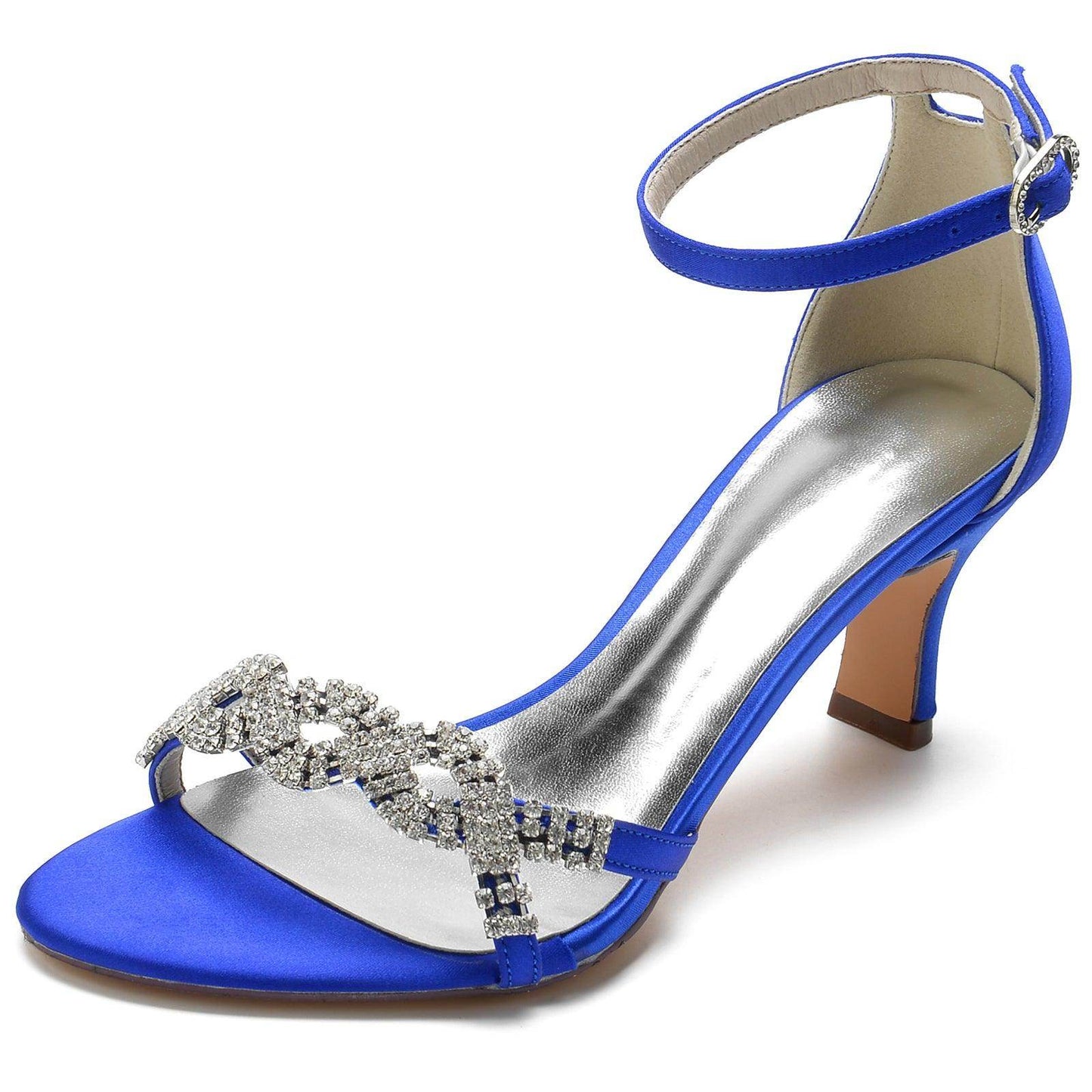 Chunky Heel 6.5cm Silk-Like Shoes CK0301 - COCOMELODY