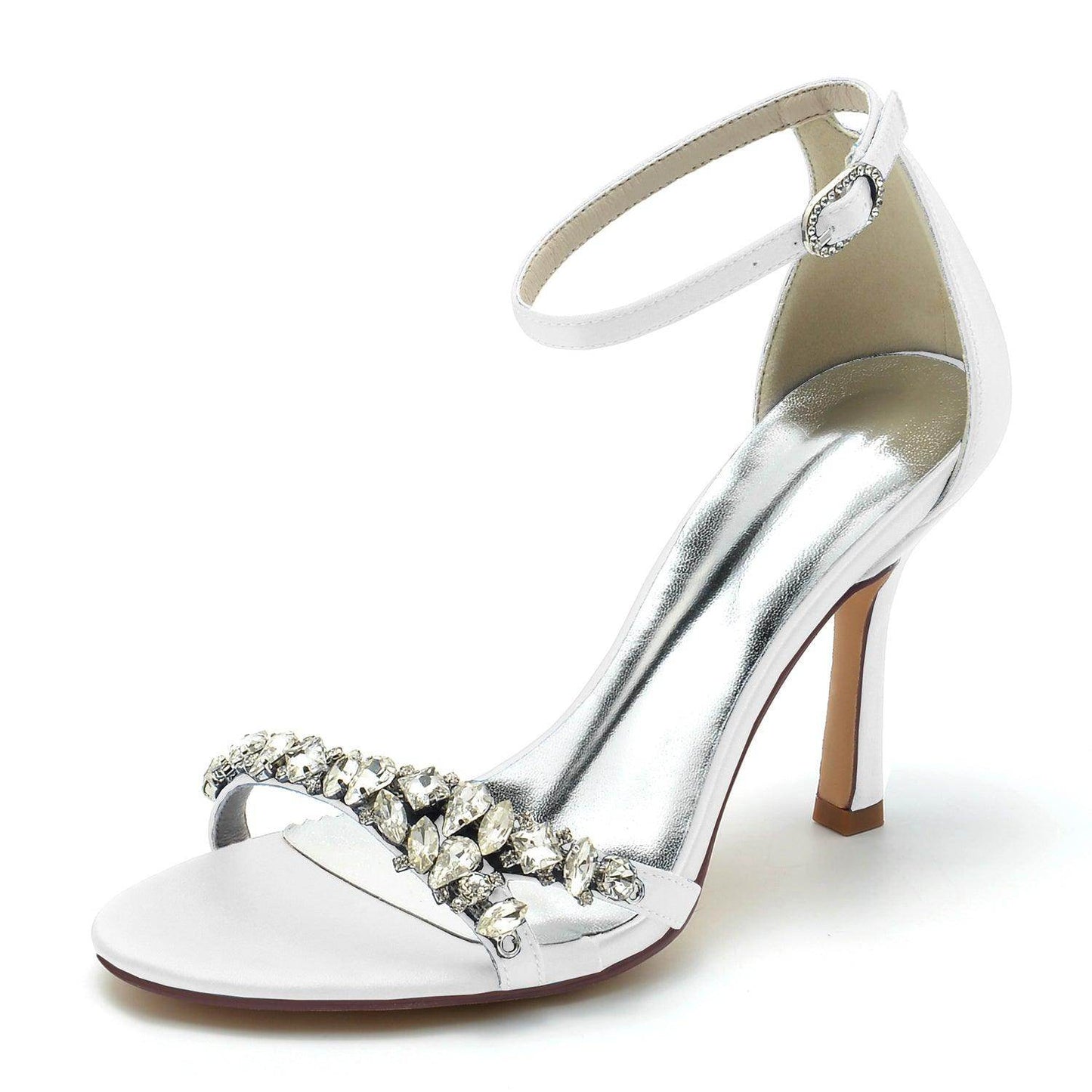 Stiletto Heel 9.5cm Silk-Like Shoes CK0337 - COCOMELODY