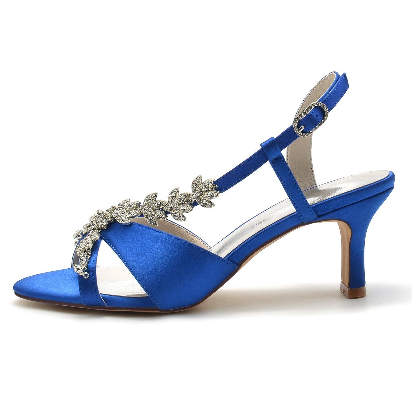 Chunky Heel 6.5cm Silk-Like Shoes CK0347 - COCOMELODY