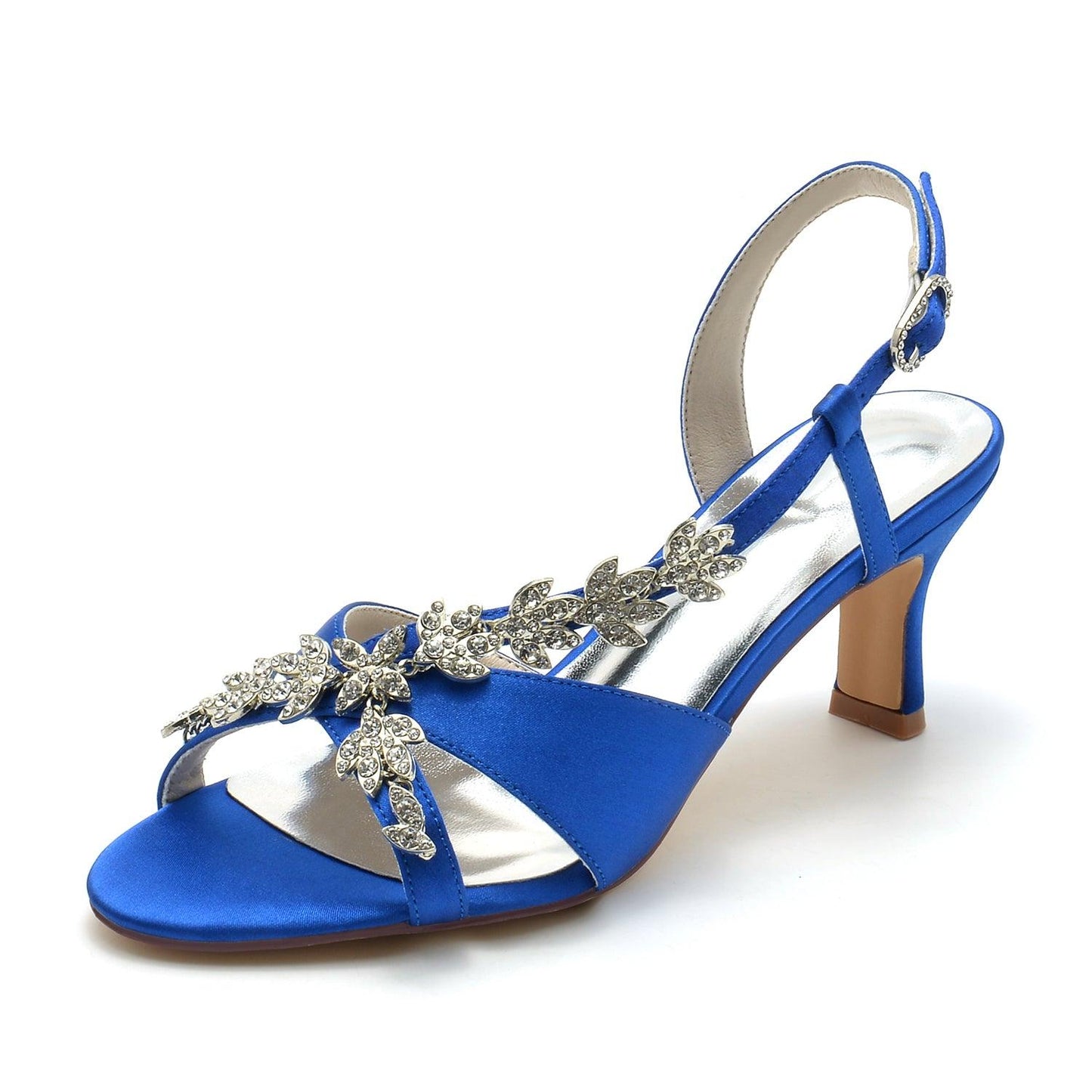 Chunky Heel 6.5cm Silk-Like Shoes CK0347 - COCOMELODY