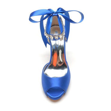 Stiletto Heel 10cm Silk-Like Shoes CK0353 - COCOMELODY