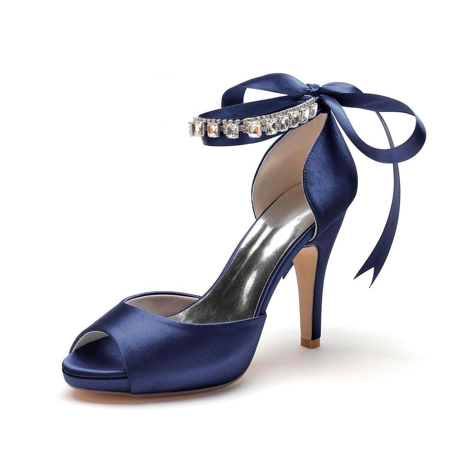 Stiletto Heel 10cm Silk-Like Shoes CK0353 - COCOMELODY