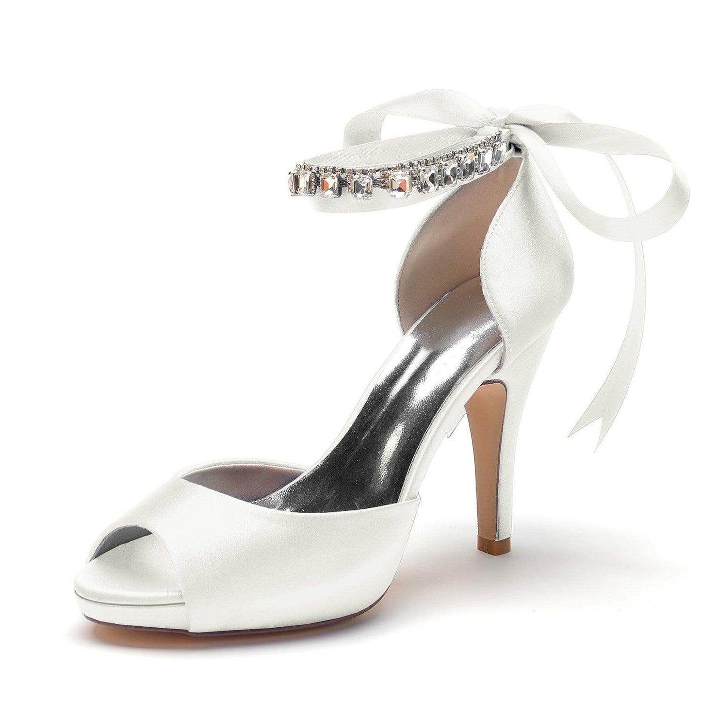 Stiletto Heel 10cm Silk-Like Shoes CK0353 - COCOMELODY