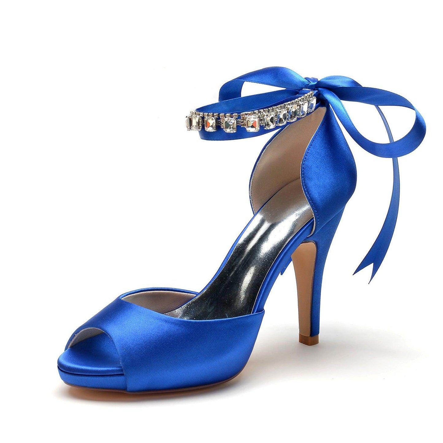Stiletto Heel 10cm Silk-Like Shoes CK0353 - COCOMELODY