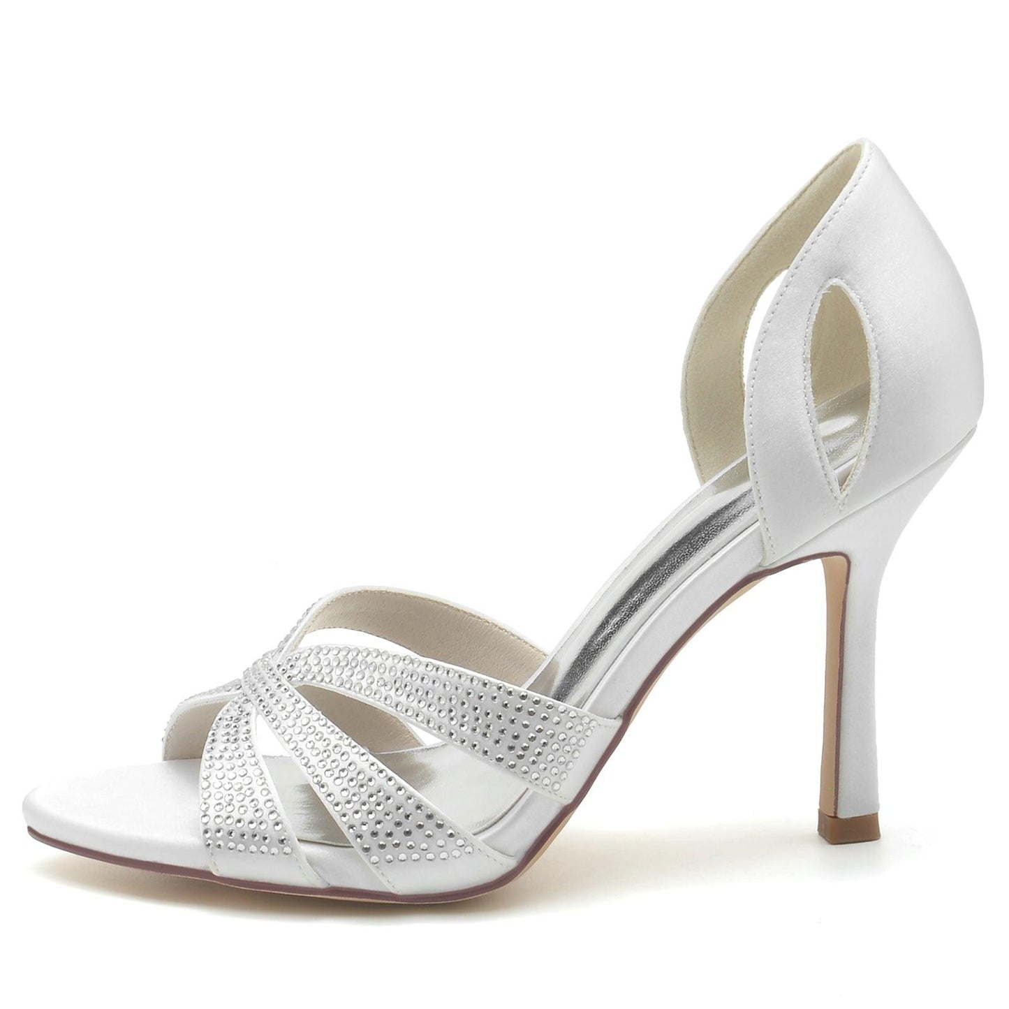 Stiletto Heel 9.5cm Silk-Like Shoes CK0389 - COCOMELODY