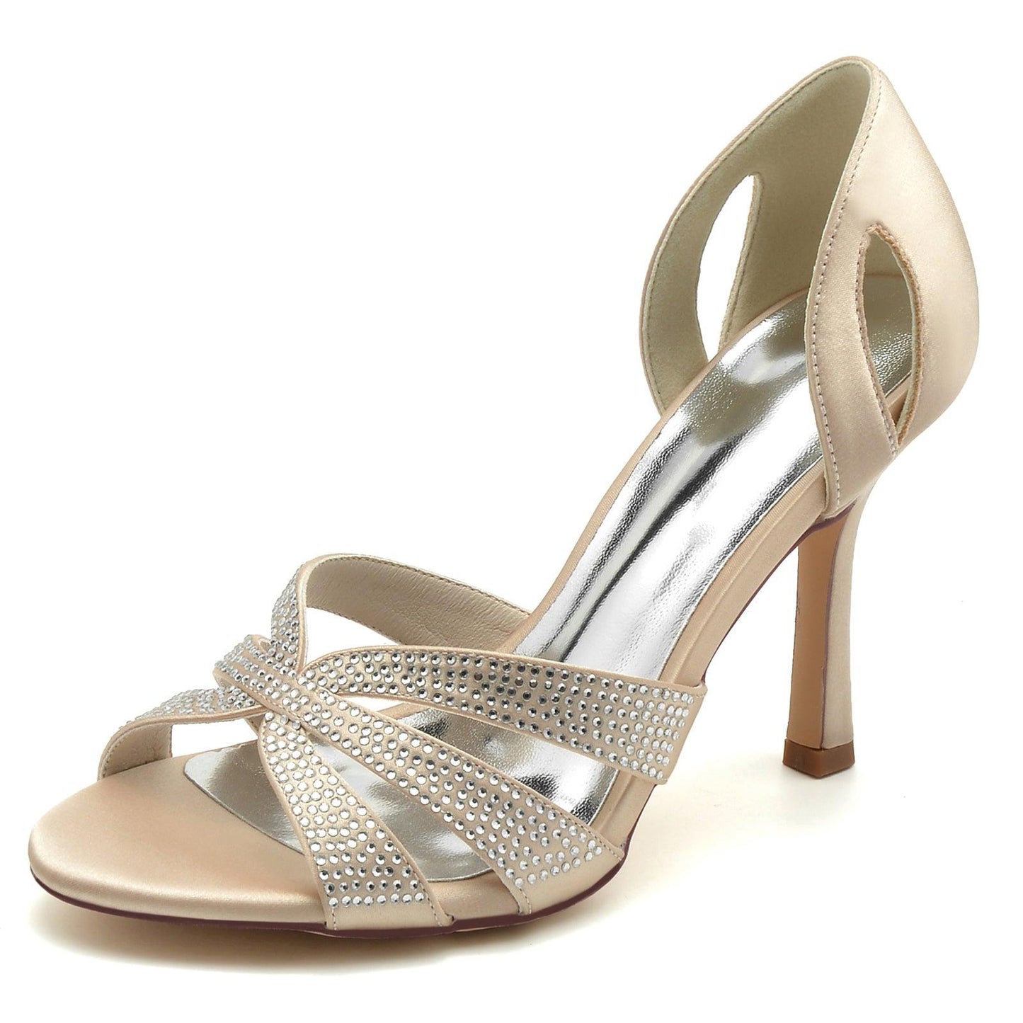 Stiletto Heel 9.5cm Silk-Like Shoes CK0389 - COCOMELODY
