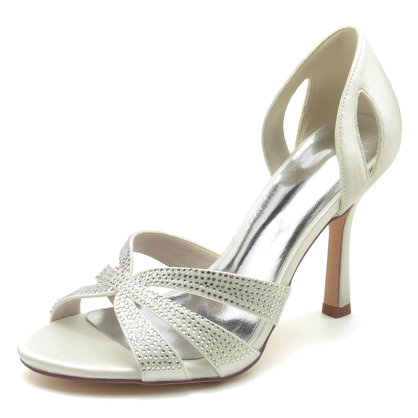 Stiletto Heel 9.5cm Silk-Like Shoes CK0389 - COCOMELODY
