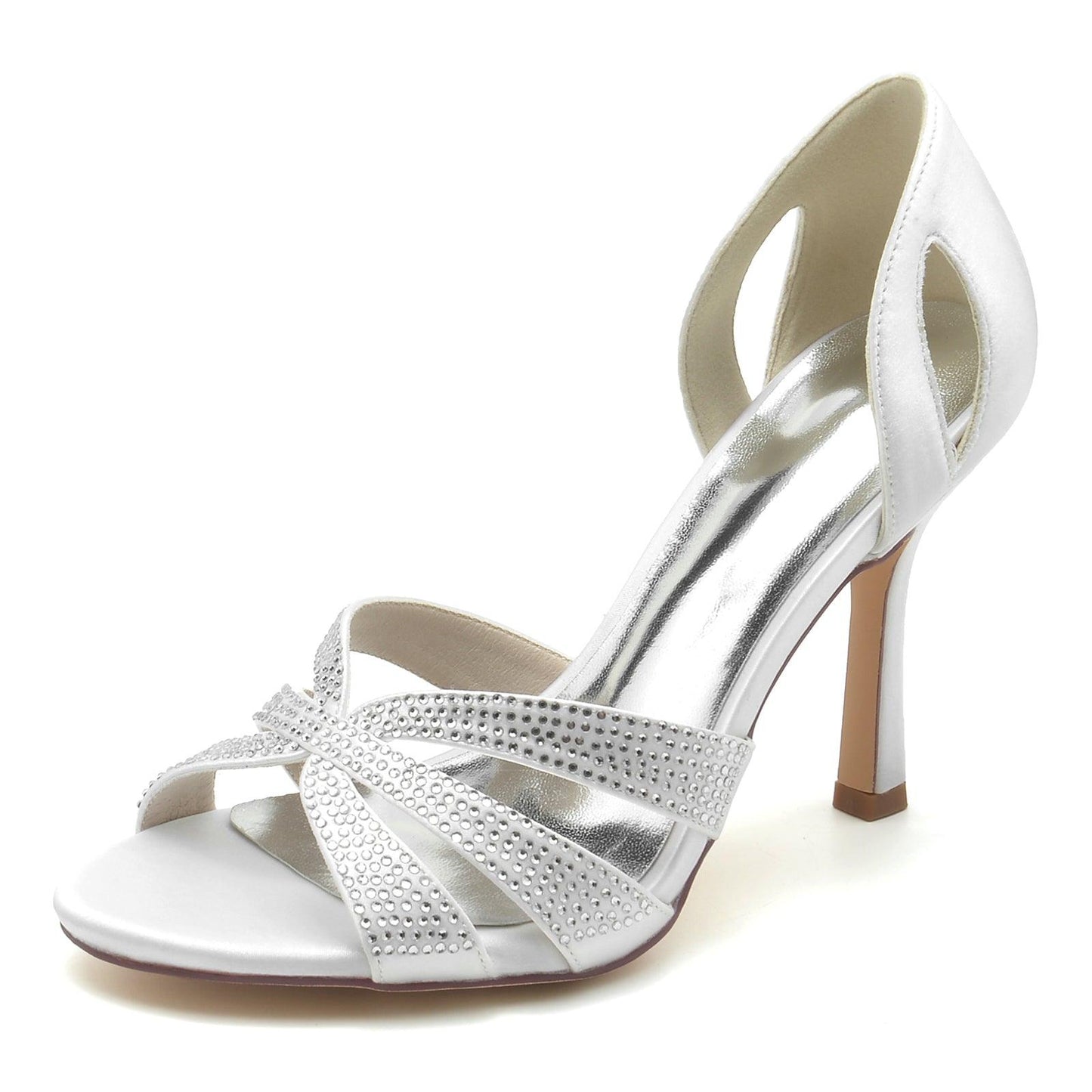 Stiletto Heel 9.5cm Silk-Like Shoes CK0389 - COCOMELODY