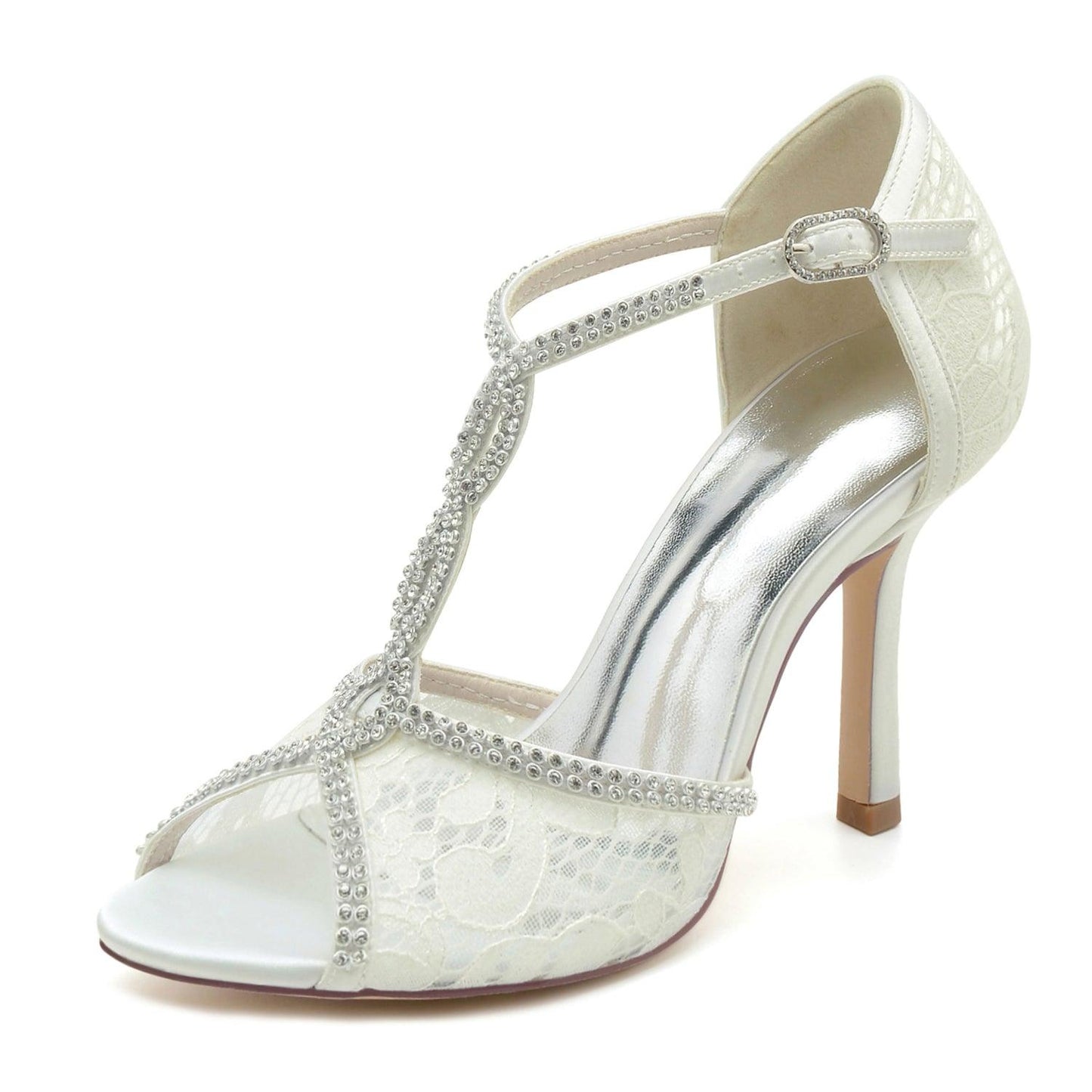 Stiletto Heel 9.5cm Silk-Like Shoes CK0390 - COCOMELODY