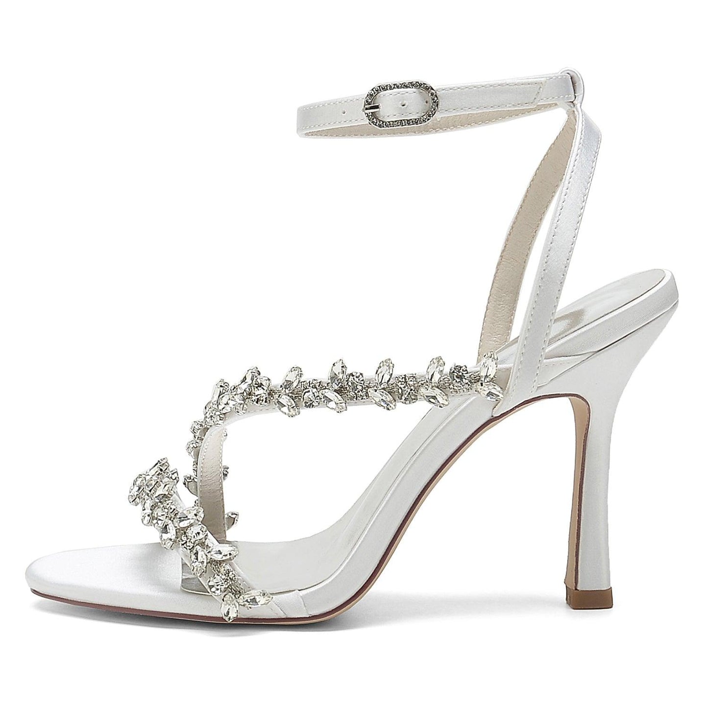 Stiletto Heel 9.5cm Silk-Like Shoes CK0392 - COCOMELODY