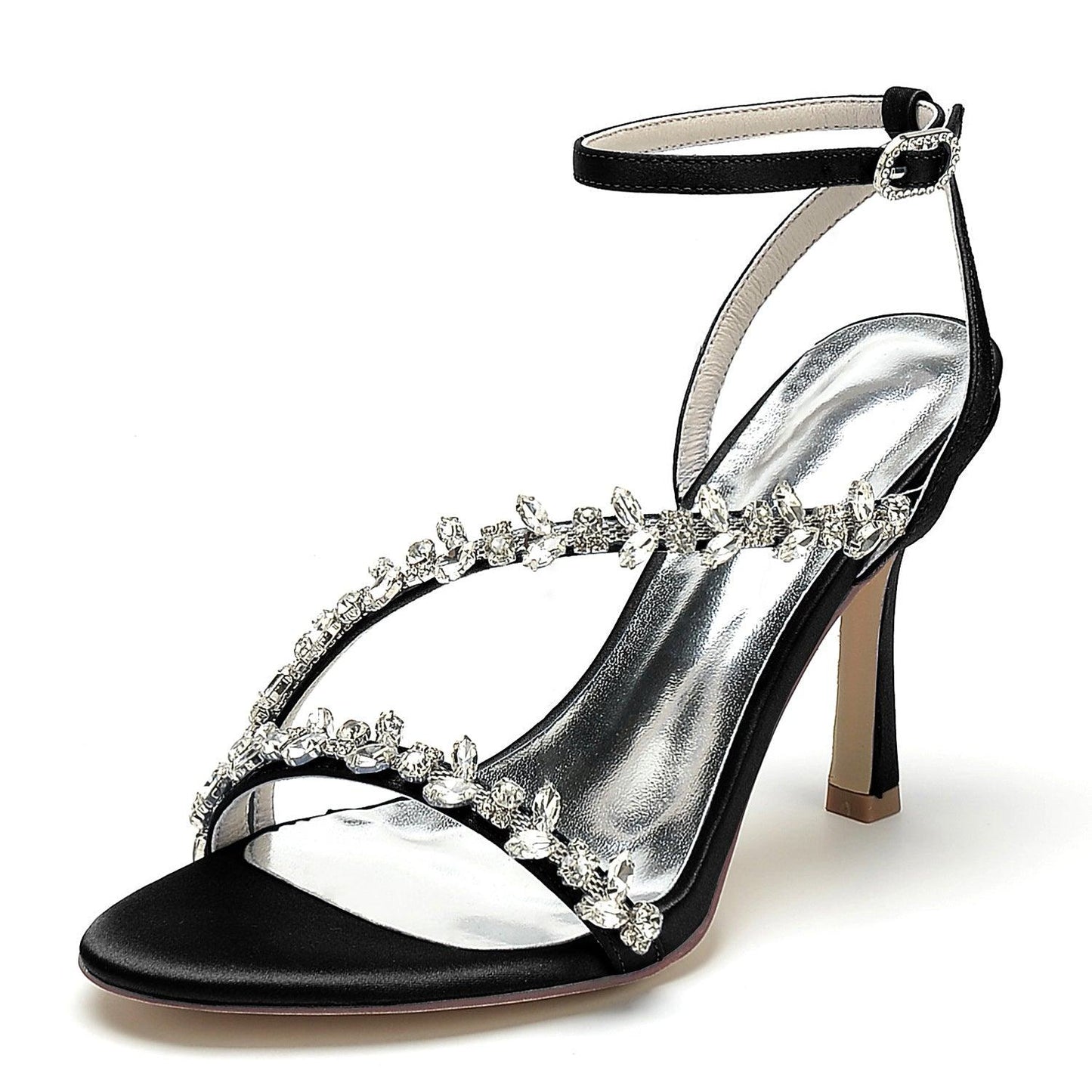 Stiletto Heel 9.5cm Silk-Like Shoes CK0392 - COCOMELODY