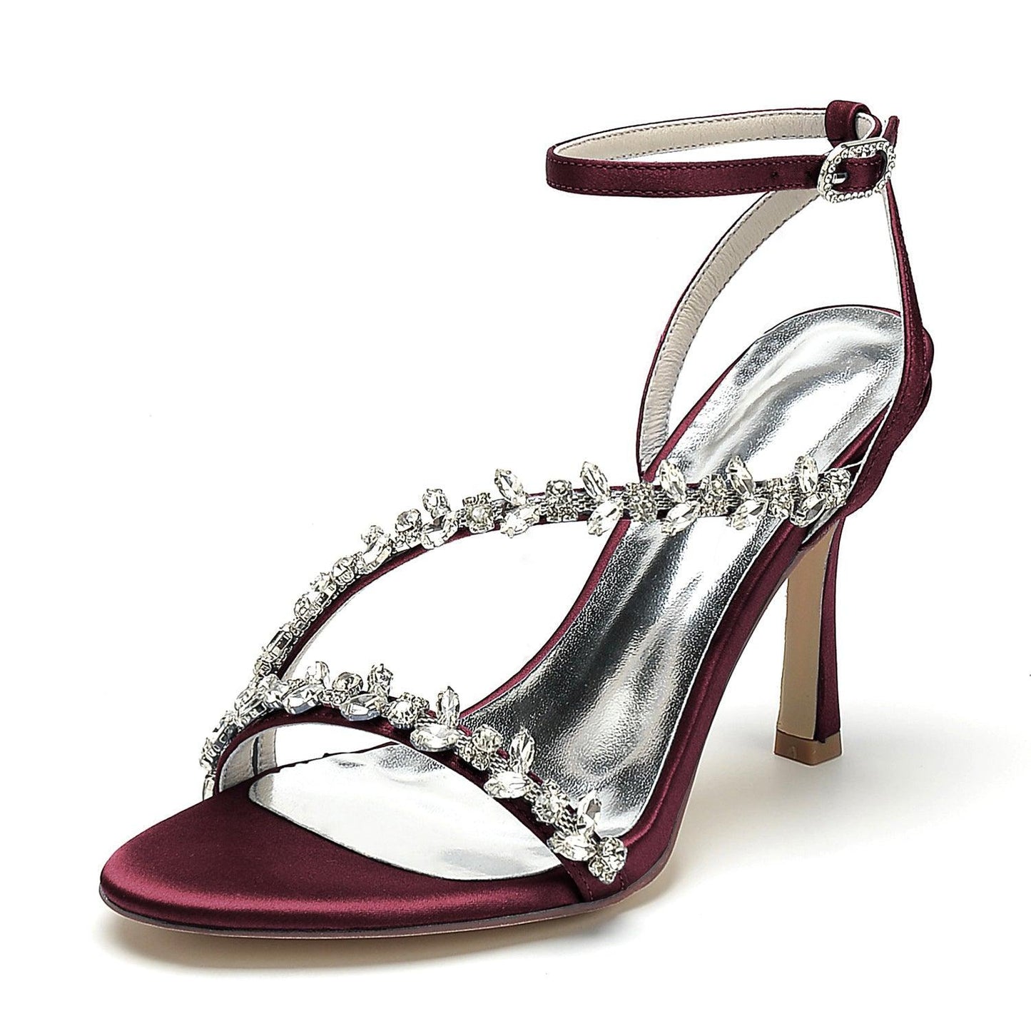 Stiletto Heel 9.5cm Silk-Like Shoes CK0392 - COCOMELODY