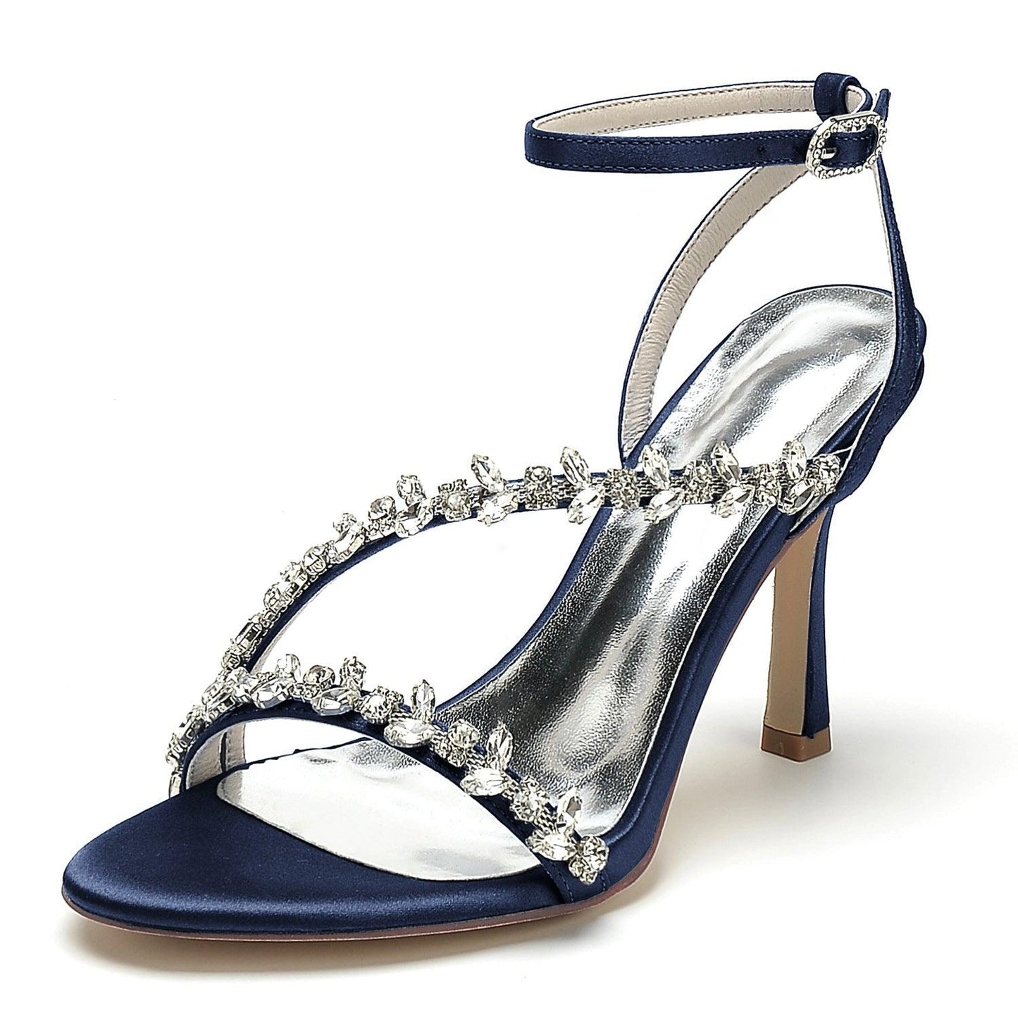 Stiletto Heel 9.5cm Silk-Like Shoes CK0392 - COCOMELODY