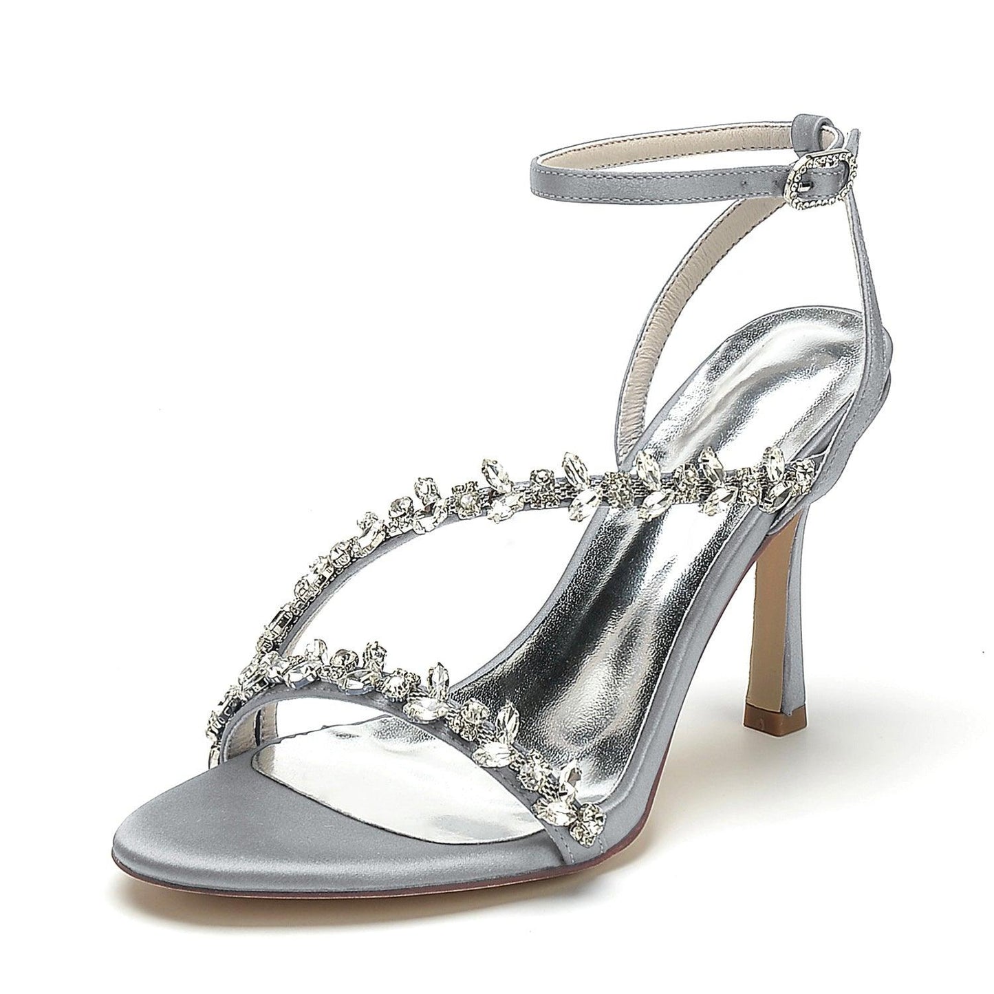 Stiletto Heel 9.5cm Silk-Like Shoes CK0392 - COCOMELODY