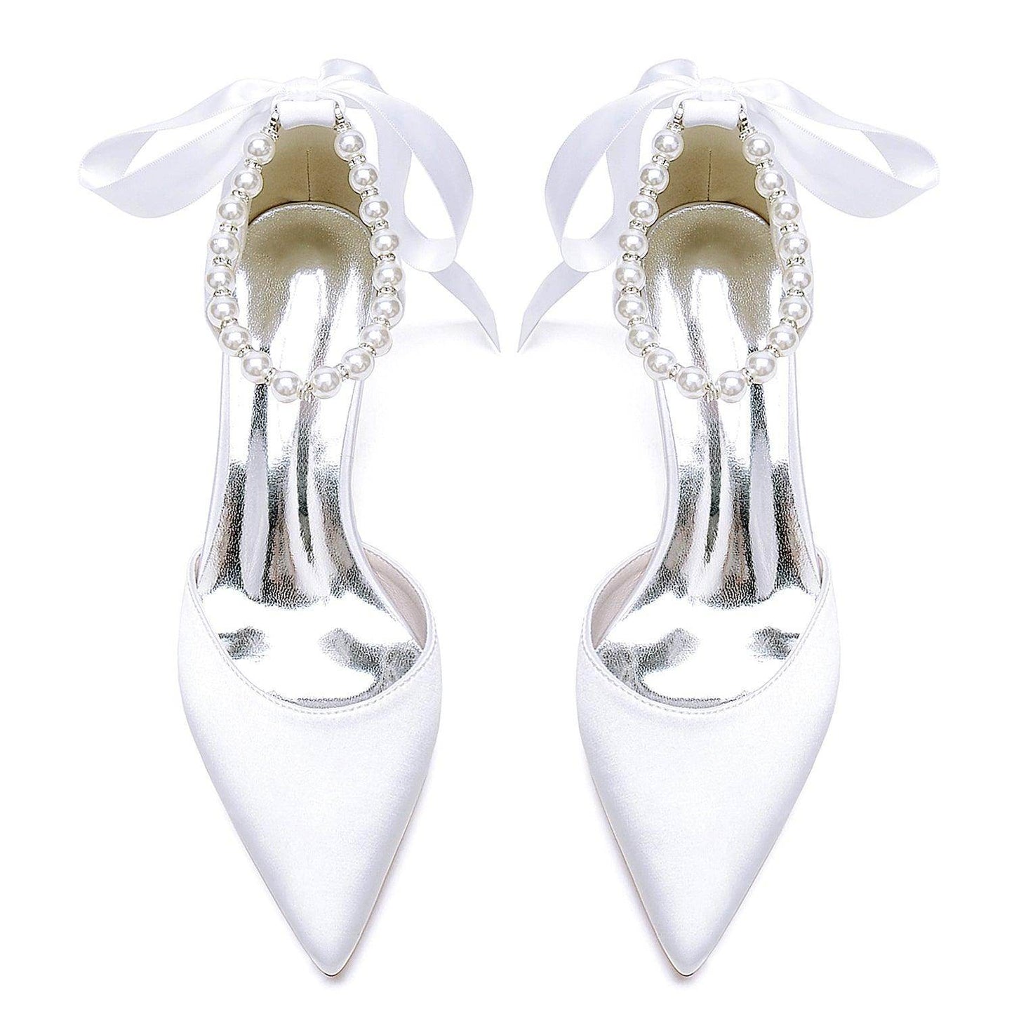 Stiletto Heel 6cm Silk-Like Shoes CK0420 - COCOMELODY