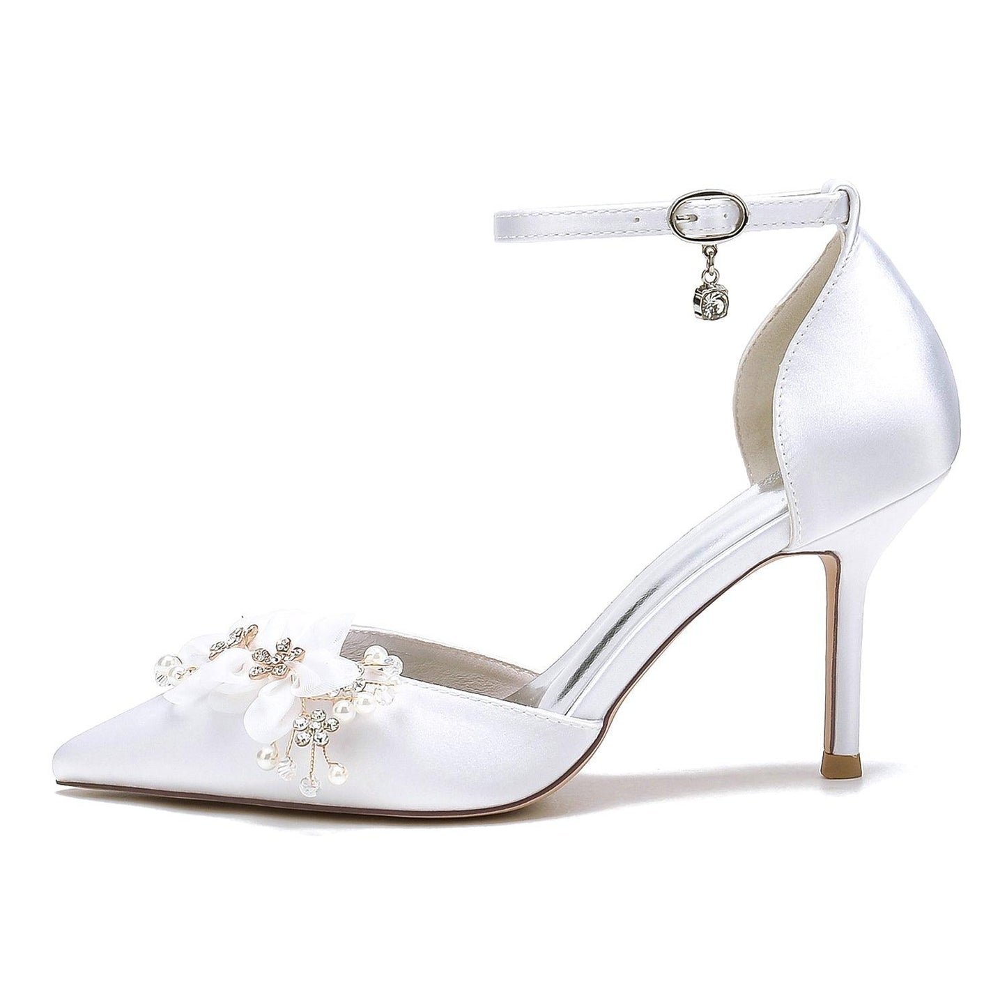 Stiletto Heel 8.5cm Silk-Like Shoes CK0443 - COCOMELODY