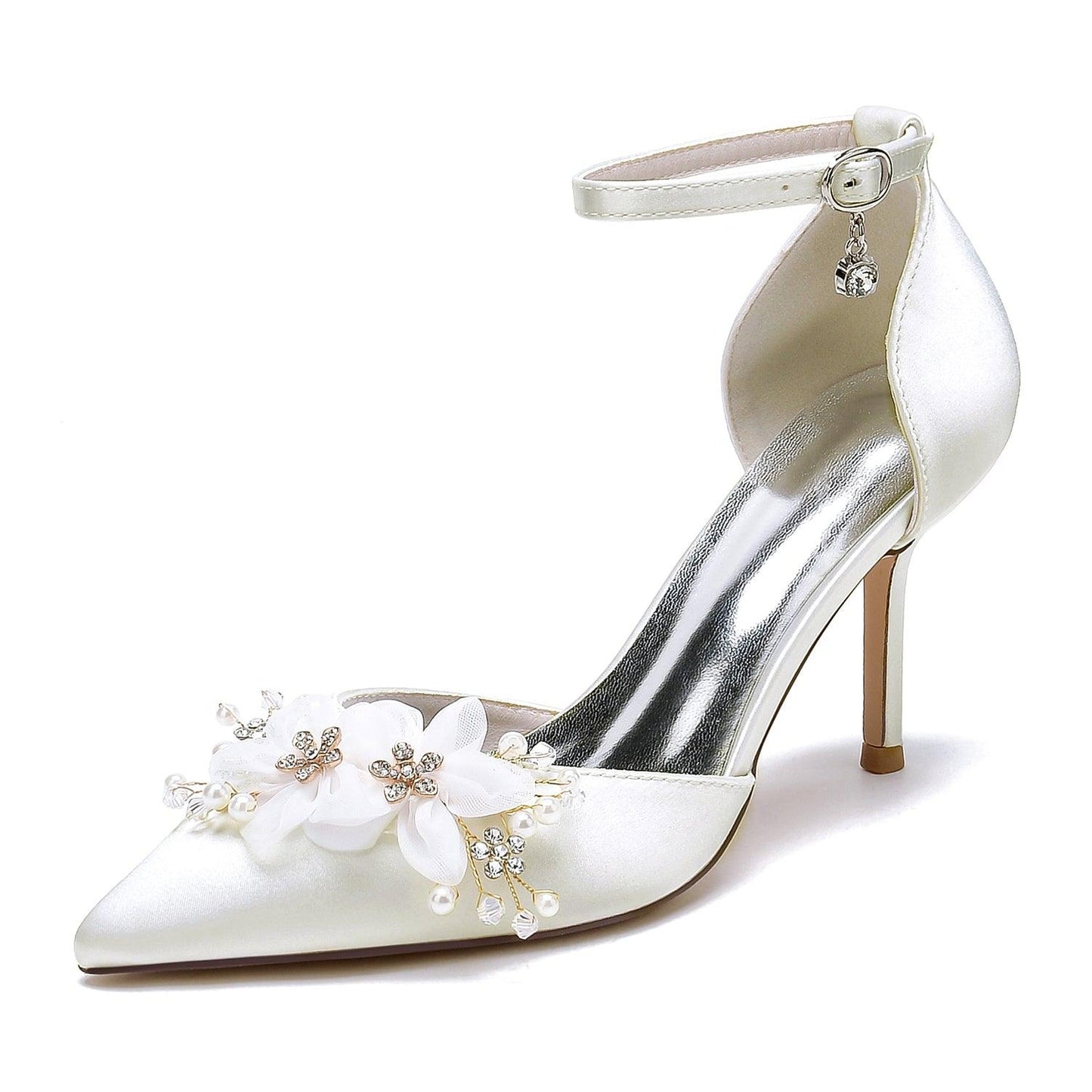 Stiletto Heel 8.5cm Silk-Like Shoes CK0443 - COCOMELODY