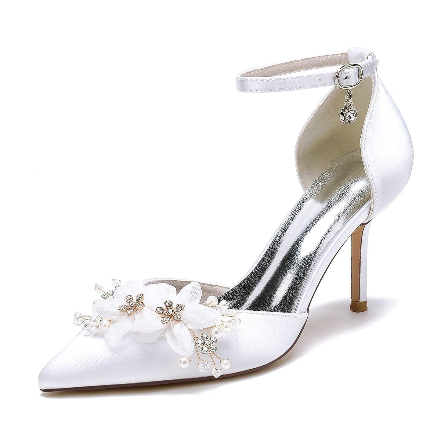 Stiletto Heel 8.5cm Silk-Like Shoes CK0443 - COCOMELODY