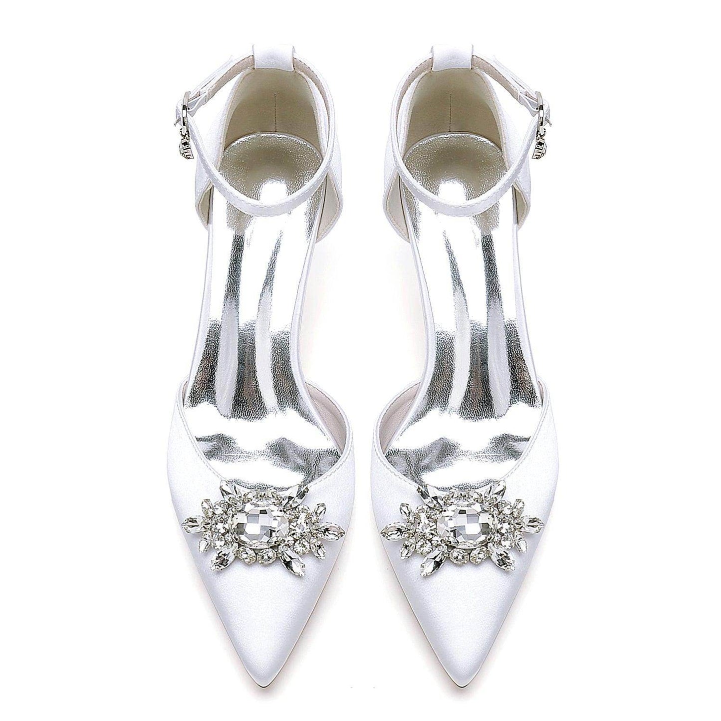 Stiletto Heel 8.5cm Silk-Like Shoes CK0445 - COCOMELODY