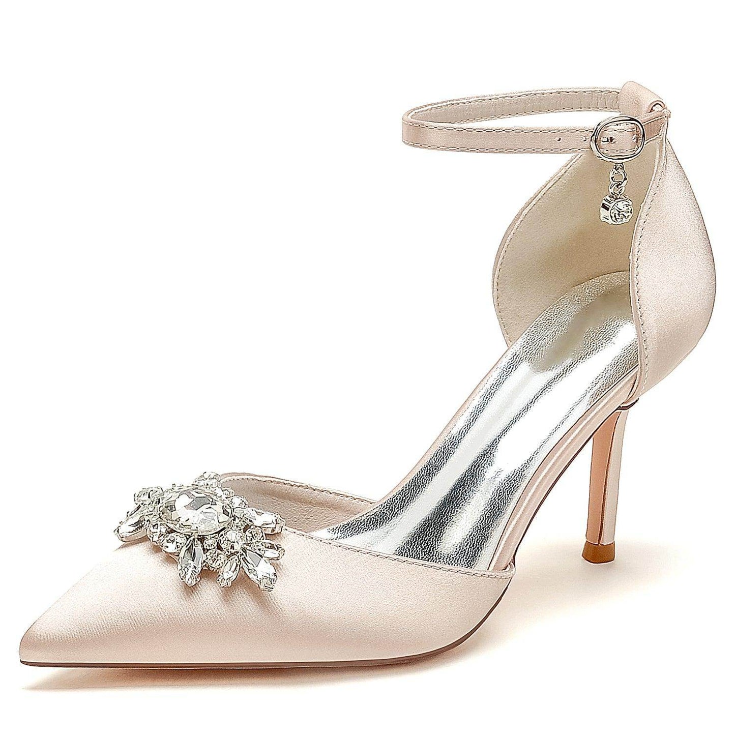 Stiletto Heel 8.5cm Silk-Like Shoes CK0445 - COCOMELODY