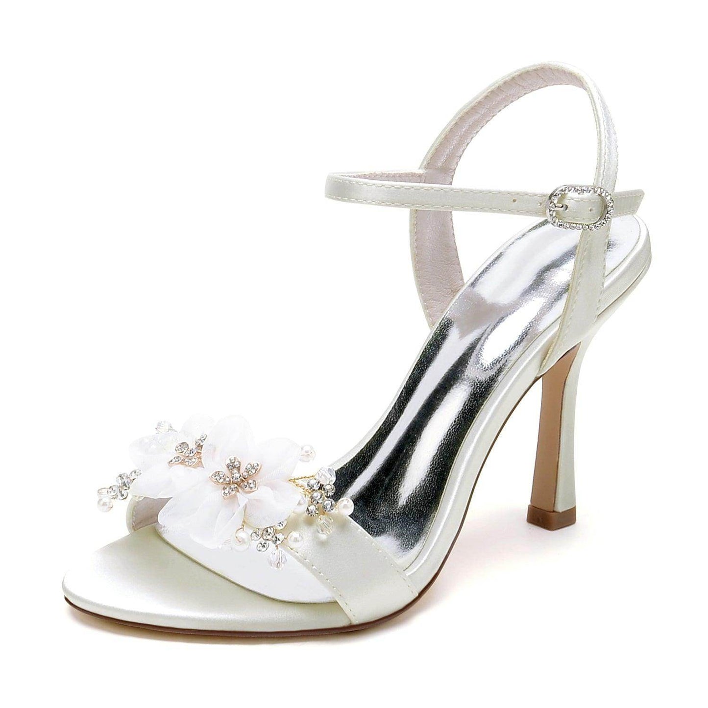 Stiletto Heel 9.5cm Silk-Like Shoes CK0449 - COCOMELODY