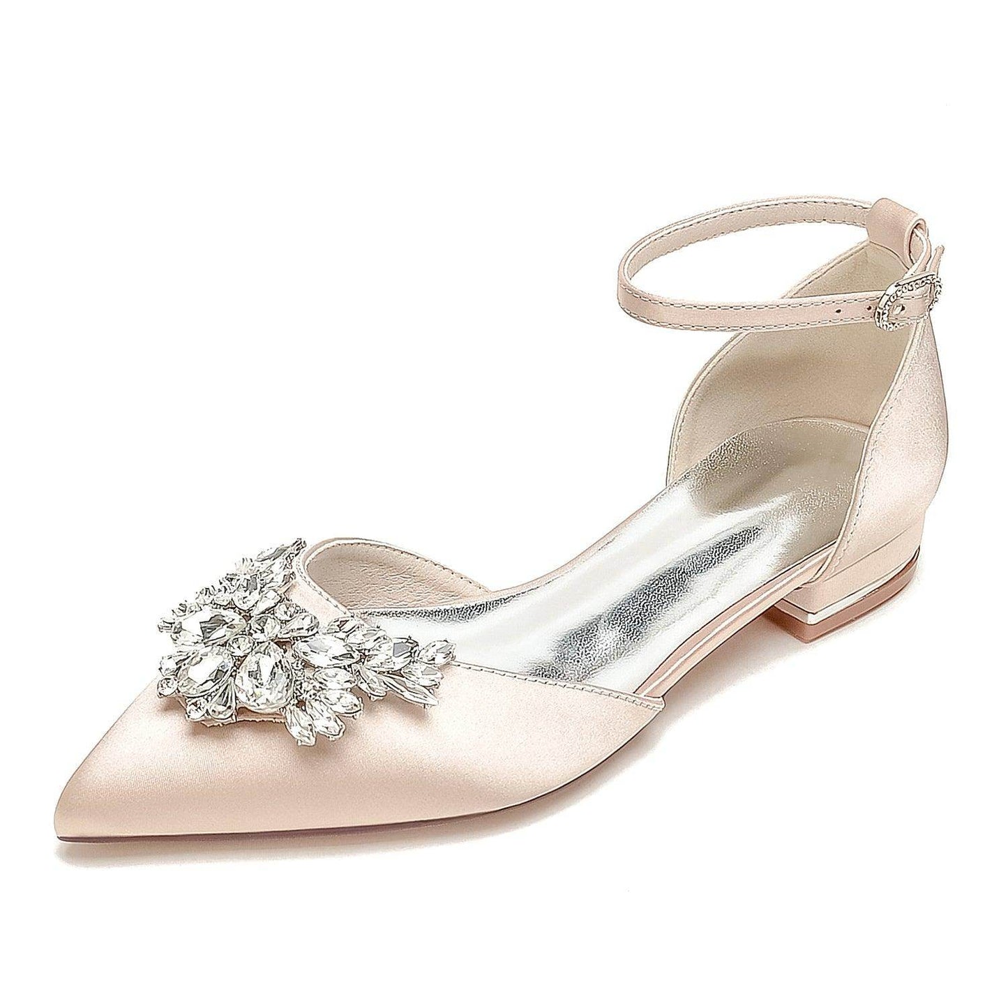 Flat Heel 2.5cm Silk-Like Shoes CK0453 - COCOMELODY