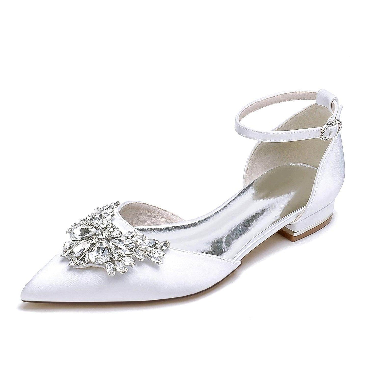 Flat Heel 2.5cm Silk-Like Shoes CK0453 - COCOMELODY