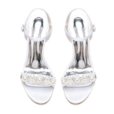 Stiletto Heel 9.5cm Silk-Like Shoes CK0478 - COCOMELODY