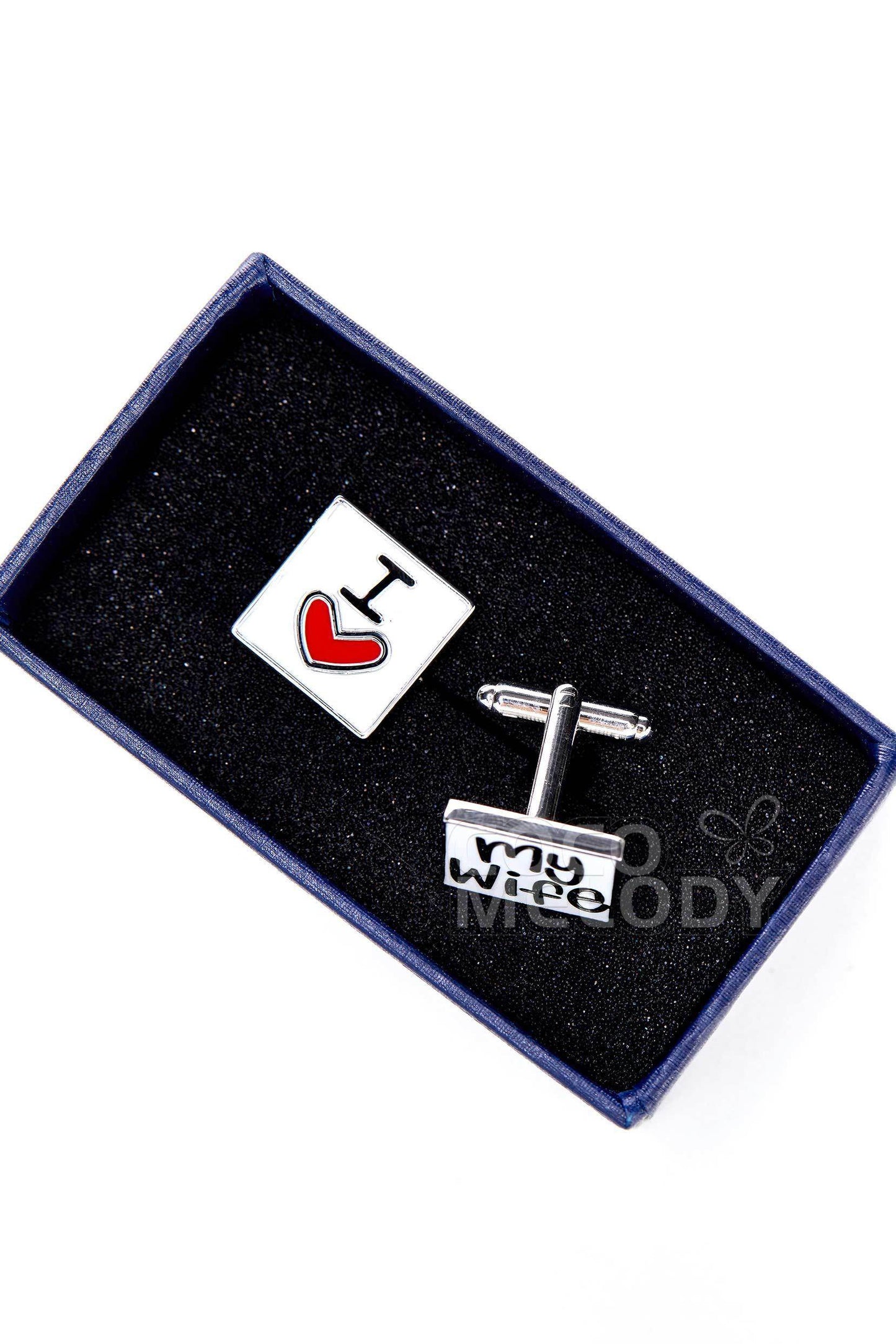 Men's 2-Piece Copper Cufflinks CL0120 - COCOMELODY
