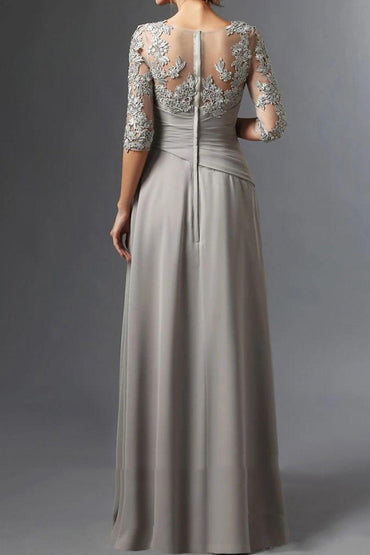 Sheath-Column Floor Length Chiffon Mother Dress CM0075