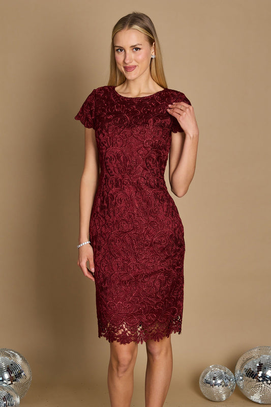 Sheath-Column Short-Mini Lace Dress CM0158