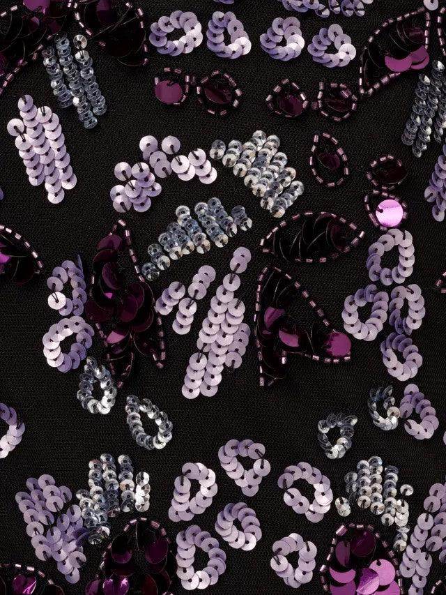 A-Line Floor Length Beaded Mother Dress CM0197 - COCOMELODY