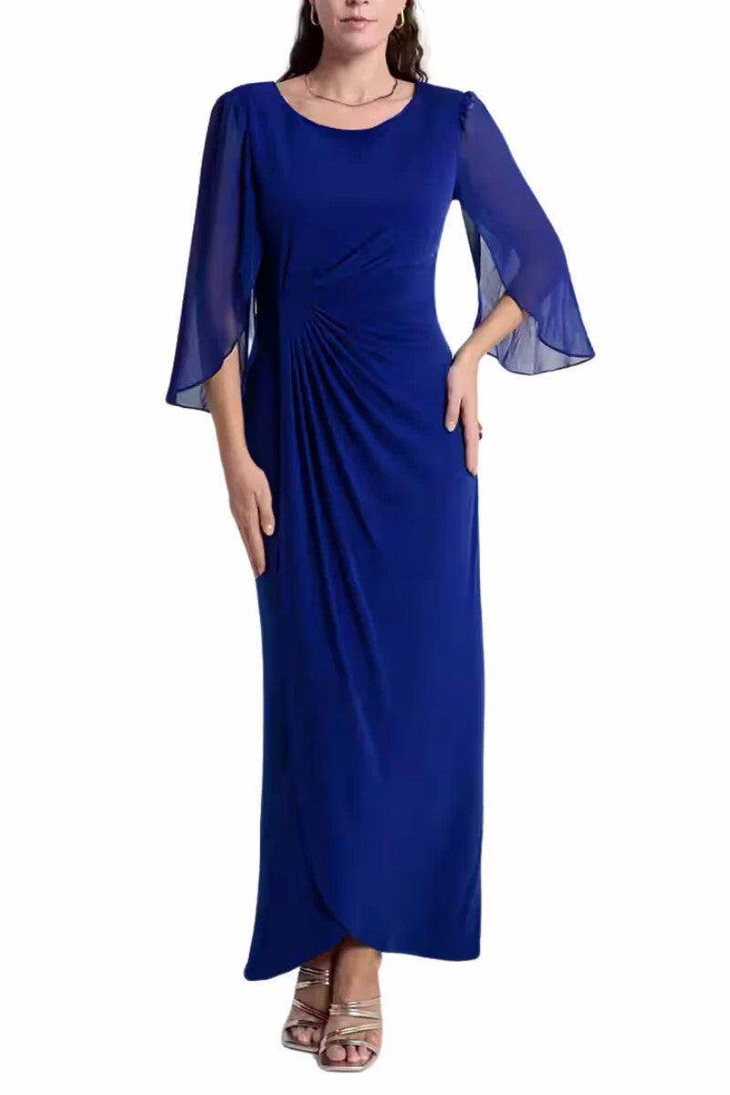 Sheath Ankle Length Elegant Blue Mother of the Bride Dress COCOMELODY CM0198 Sheath Ankle Length Elegant Blue Mother of the Bride Dress COCOMELODY CM0198