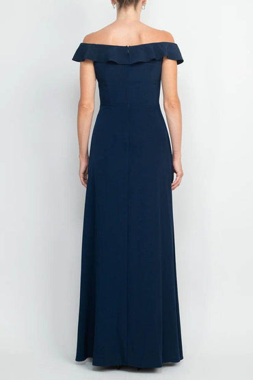 A-Line Floor Length Polyester Mother Dress CM0200 - COCOMELODY
