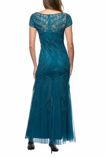 Trumpet-Mermaid Maxi Mesh Mother Dress CM0206
