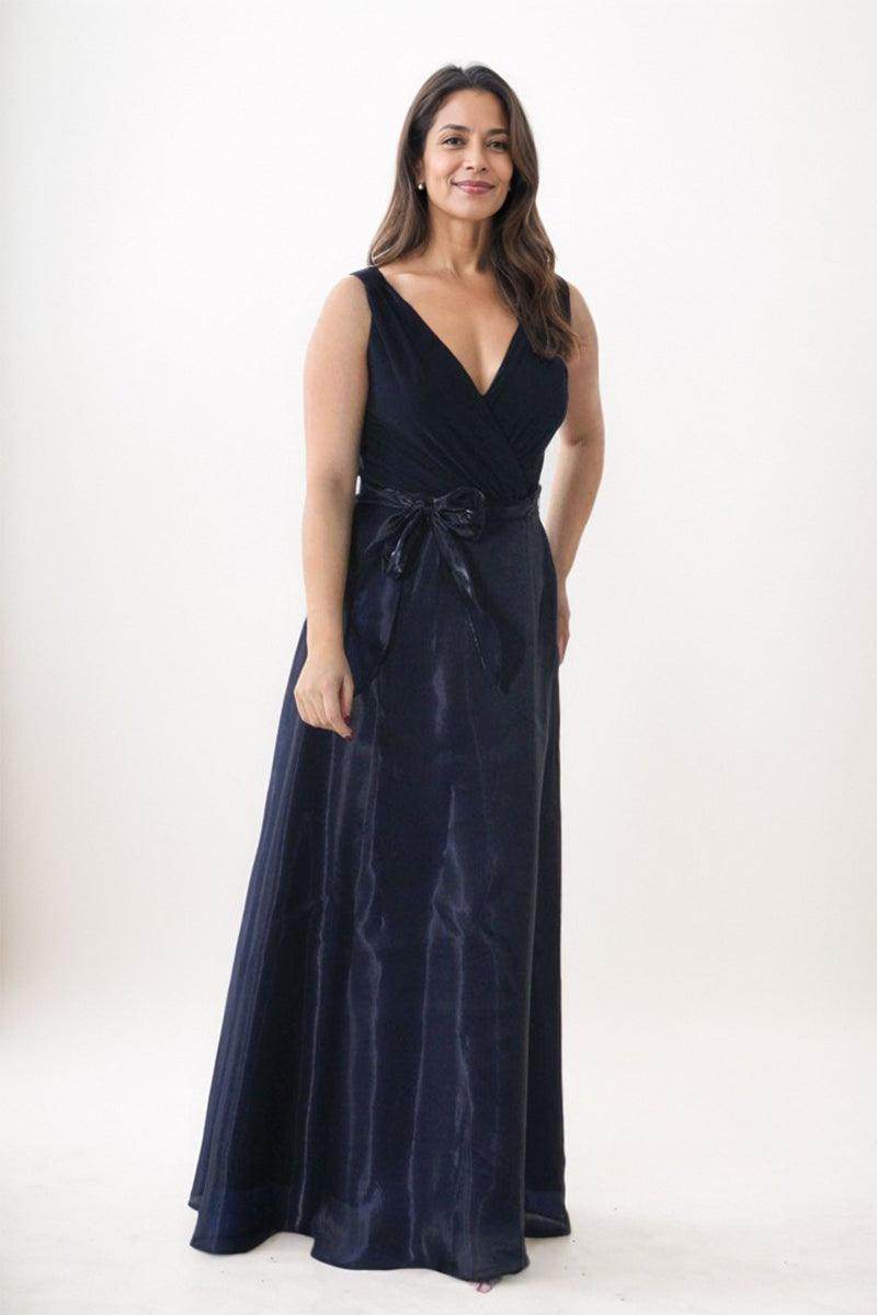 A-line Maxi Chiffon Organza Mother Dress CM0229 - COCOMELODY