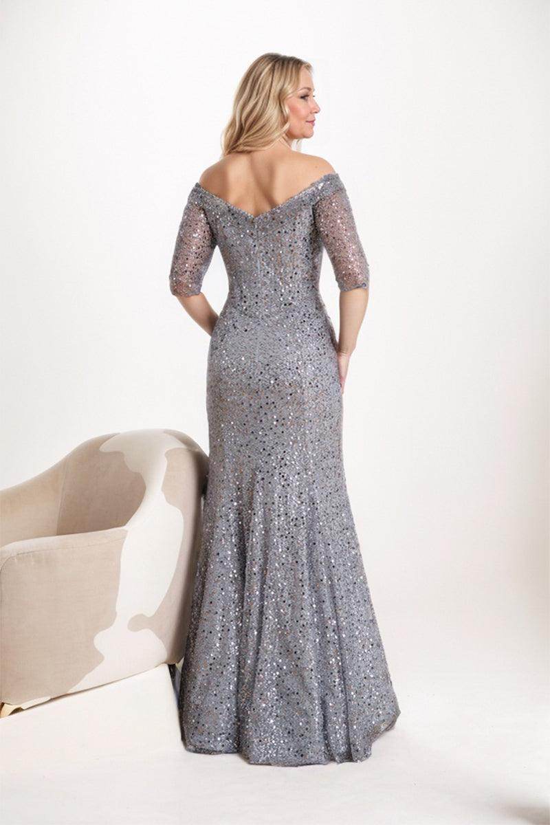 Trumpet-Mermaid Maxi Sequined Mother Dress CM0238 - COCOMELODY