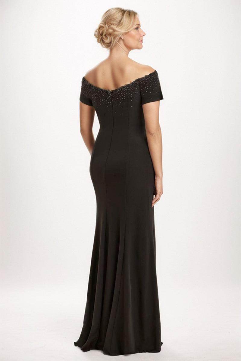 Trumpet-Mermaid Maxi Elastic Cloth Mother Dress CM0240 - COCOMELODY