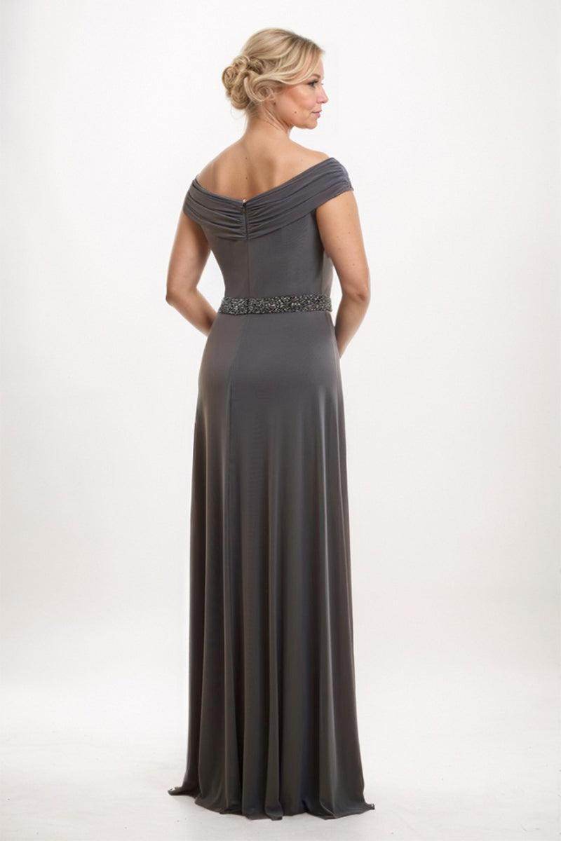 Sheath-Column Maxi Elastic Cloth Mother Dress CM0241 - COCOMELODY