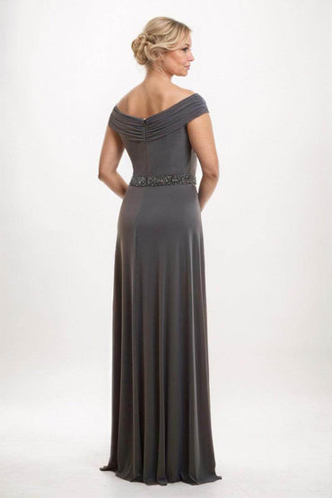 Sheath-Column Maxi Elastic Cloth Mother Dress CM0241 - COCOMELODY