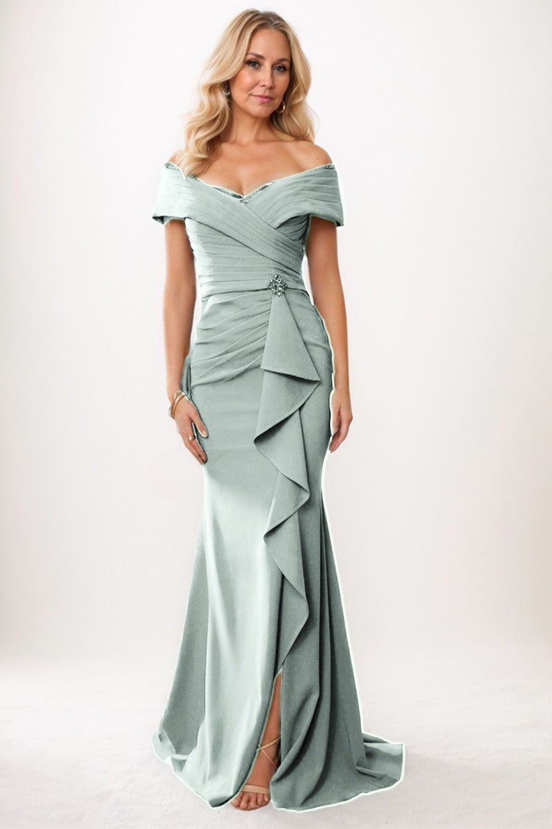 Trumpet-Mermaid Maxi Chiffon Mother Dress CM0245