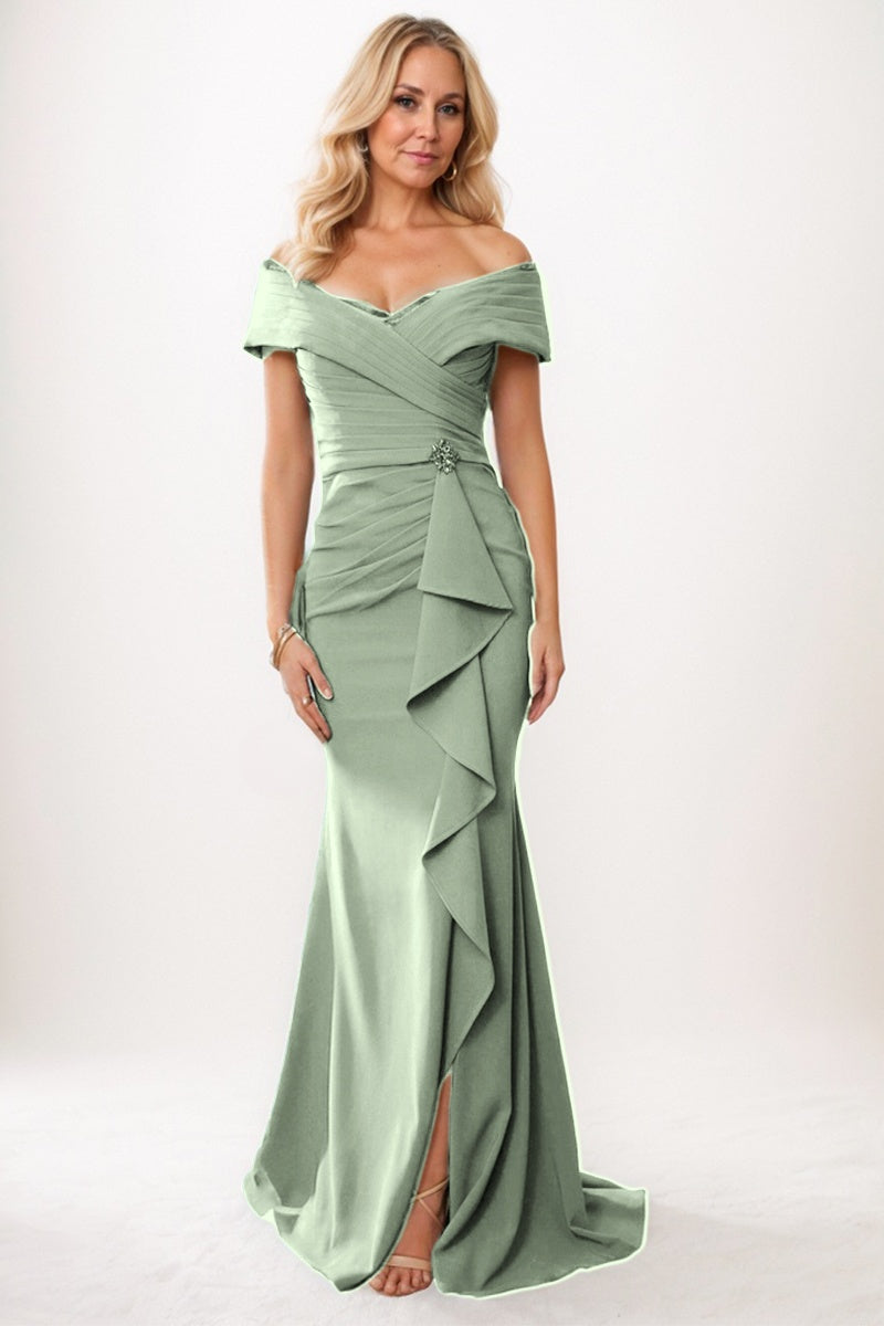 Trumpet-Mermaid Maxi Chiffon Mother Dress CM0245