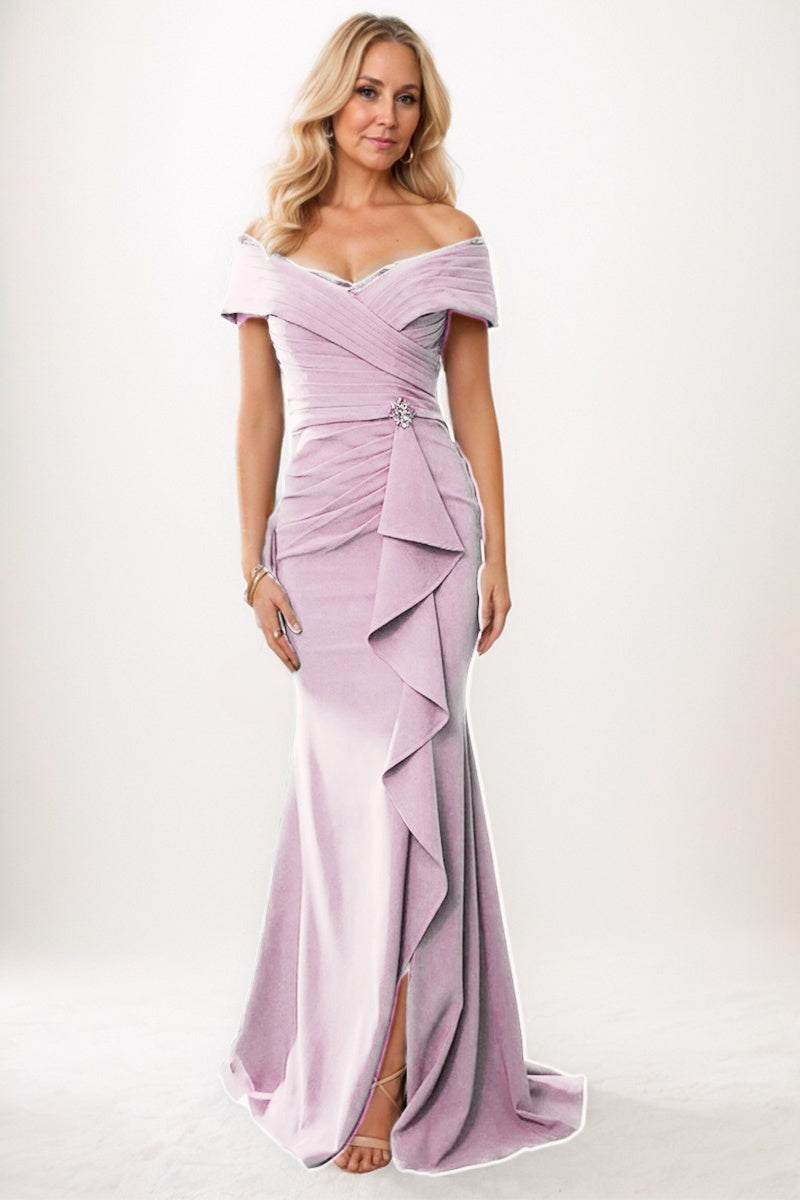 Trumpet-Mermaid Maxi Chiffon Mother Dress CM0245