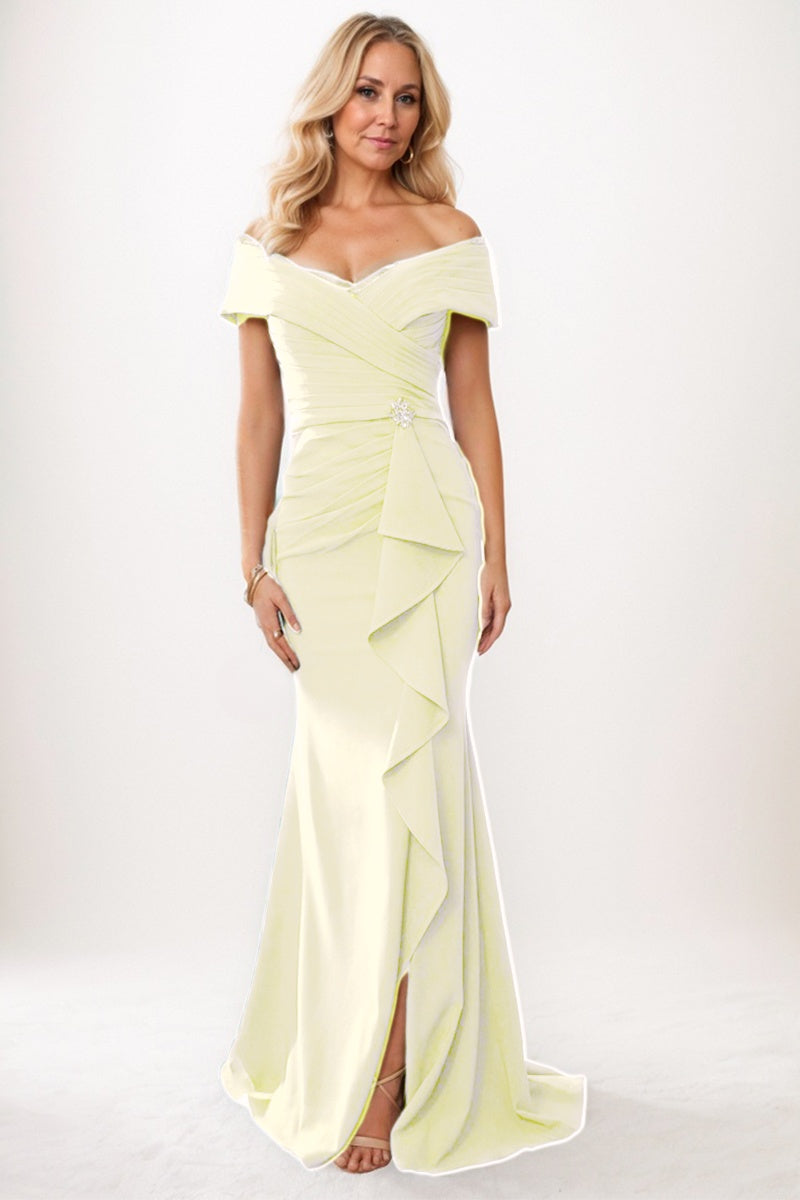 Trumpet-Mermaid Maxi Chiffon Mother Dress CM0245