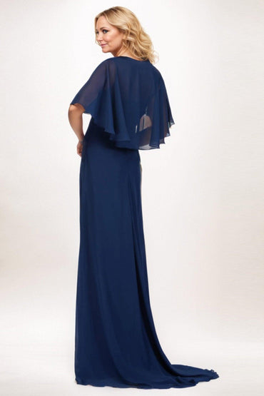 A-Line Maxi Chiffon Mother Dress CM0248 - COCOMELODY
